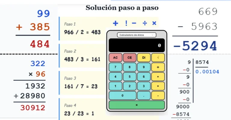 calculadora alicia secundaria